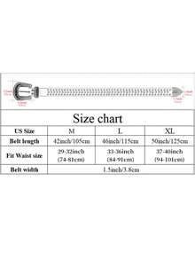 Handmade Western Women's Rhinestone Skull Buckle Set Leather Belt High Quality Crystal Studded Belt Strap, Gift For Women Christmas - 紅色 - 查看 2