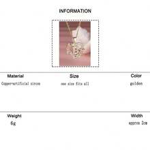 1pc Copper Inlaid Zirconia Hollow Heart Flower Pendant 26 English Letter Creative High-End Fashionable Necklace For Women - Gold - View 16