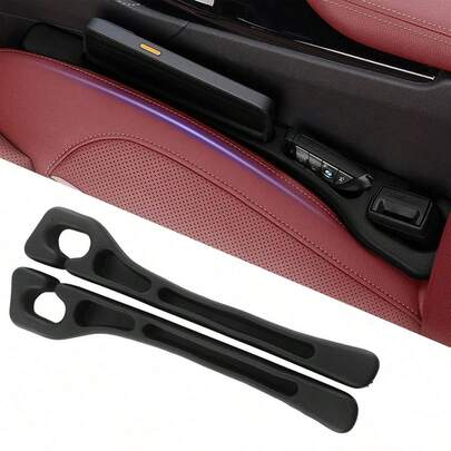 2-Pack Of Car Seat Gap Filler, Universal Soft Foam Car Seat Gap Plugs, Used To Fill The Gaps Between Seats And Center Console To Prevent Items From Falling Out, Suitable For SUVs, Trucks And Cars.