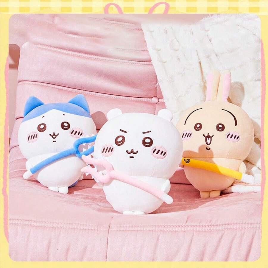 Miniso 千川武器模型站立毛絨玩偶 | 柔軟豆絨材質，可愛，客廳/臥室裝飾/禮品玩具，情人節好禮之選（1個） - 白色 - 查看 1