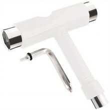 2pcs Skateboard Tool Kit - Stainless Steel Material, Portable Multi-Function, Includes Hex Wrench And L-Shaped Screwdriver - Quick Maintenance And Adjustment For Skateboard, Longboard, Roller Skates, Comprehensive Solution For Skateboard Maintenance Needs, Essential Tool For Skateboard Enthusiasts, Multi-Functional Skateboard Tool Set