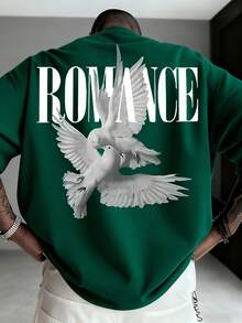 4pcs Men's Casual Versatile Simple English Slogan Graphic Print Short Sleeve T-Shirts - Multicolor - View 4