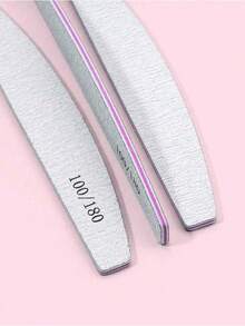 50支装指甲锉，双面指甲抛光器，专业美甲护理工具，适用于DIY指甲修型、打磨、抛光，适合女性手指甲和脚趾甲，是居家和美甲沙龙的理想之选，美甲用品 - 淺灰色 - 查看 10