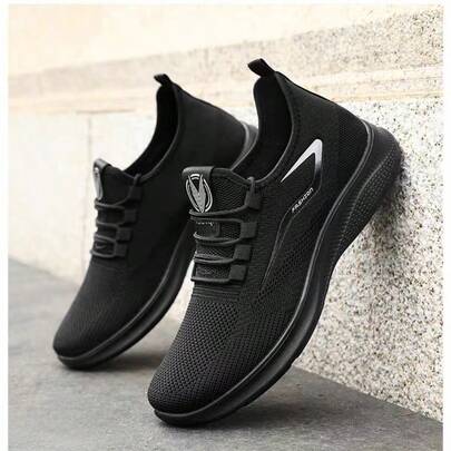 (Super Light And Super Breathable)Men Walking Shoes Ultra Lightweight Tennis Running Shoes Mesh Non-Slip Casual Comfortable Work Workout Athletic Sport Sneakers Breathable Black