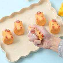 1/2/3个装可爱水豚玩具吹泡泡挤压玩具 - 柔软减压球 | 泡泡捏捏乐软玩具 | 放松减压挤压球 - 彩色 - 查看 10