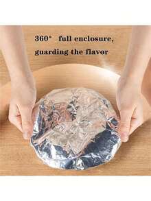 Disposable Food Wrap Cover Shower Head Cover Multi-Purpose Disposable Aluminum Foil Cover Tabletop Food Warmer Cover Household Aluminum Foil Insulation Cover Kitchen Food Insulation Aluminum Foil Cover
