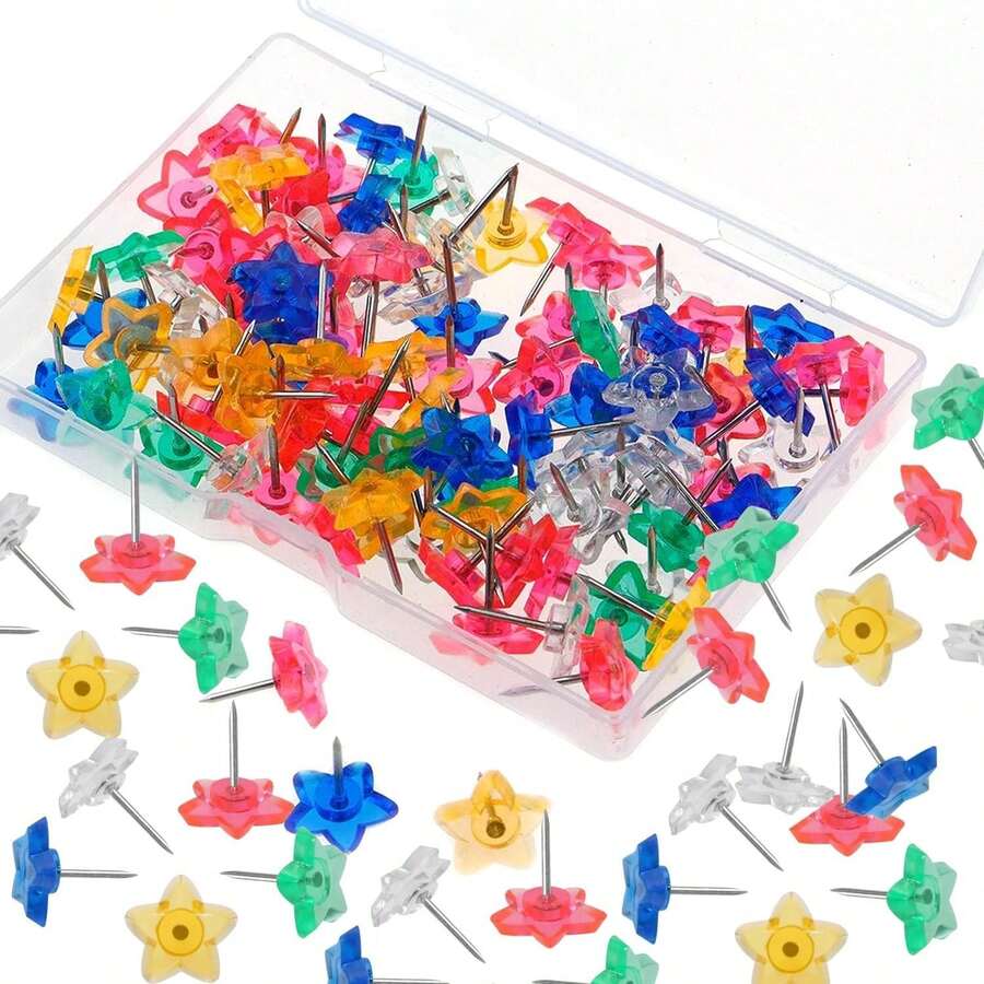 Brads & Corner Nails - Color Transparent Star - View 1