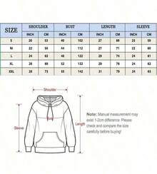 1 PcsPopular Hoodies For GirlsMale And Female NeutralMen's Cartoon Character Print Long Sleeve Casual Hooded Sweatshirt,Spider Web Print Hoodies Men Gothic Punk Long Sleeve Sweatshirts Pants Streetwear Autumn Casual Hop Loose Pullovers-Tailoring Suitable Men Suitable Autumn And Winter Ornamentalroomy And Comfortable180g 100% Cotton - 黑色 - 查看 5