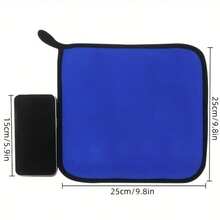 4条装超细纤维洗车布，尺寸25*25厘米/9.84*9.84英寸，超强吸水清洁抹布，适用于汽车内外清洁，不掉毛，不留水渍，400克/平方米