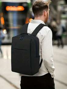 Customized Backpack, Computer Bag With USB Charging Port, Travel Laptop Storage Backpack, Durable Large Capacity Business Backpack, Waterproof Oxford Cloth Computer Backpack, Casual Business Work Backpack, Outdoor Travel Student Backpack, Suitable For Freshman, Sophomore, Back To School, Postman Essential