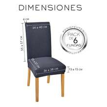 6 Piezas Fundas para Sillas de Terciopelo de Maíz,Fundas de Comedor Decoracion de Cuarto Sillones para Sala Elásticas y Modernas, Protector de Asiento Universal para Decoración de Cuarto y Hogar, Ideal para Banquetes y Fiestas, Regalo Perfecto-Gris Oscuro - Gris Oscuro - Ver 6