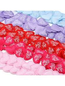 50个“我爱你”3D立体爱心情人节装饰品，红色、粉色和紫色爱心，情人节餐桌中心装饰，情人节礼盒填充物，情人节派对装饰，情人节礼物，表达爱意，母亲节礼物，营造氛围的物品，拍照道具，适合节日派对 - 彩色 - 查看 7