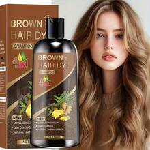 This 4-In-1 Ginger Hair Coloring Shampoo Contains Ginger And Polygonum Multiflorum Extracts. It Moisturizes And Is Gentle And Non-Irritating, Quickly Covers Gray Hair, And Provides Long-Lasting Color. Available In Black, Brown, And Chestnut Brown Shades, Suitable For All Hair Types. - màu đen - Xem 3