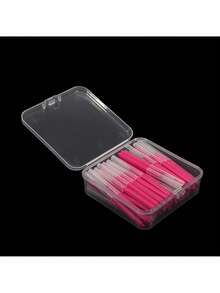 50 Unidades de Cepillos Interdentales con Estuche, Herramienta de Higiene Oral que Retira Mejor los Alimentos y la Placa para el Cuidado de la Salud - Multicolor - Ver 18