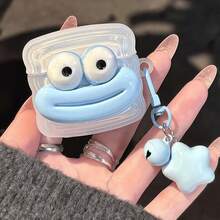 1个可爱香肠嘴耳机保护套，兼容 Pro3/Pro2/1、AirPods2/3/Pro、AirPods4，情侣/闺蜜礼物 - 彩色 - 查看 2