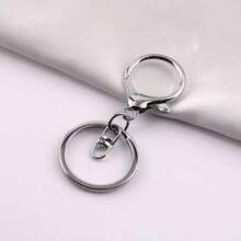 1/5/10/30pcs DIY Lobster Clasp 8-Shaped Keychain Ring Pendant Accessories - Keychain + Figure-eight Buckle - View 3