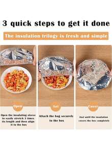 Disposable Food Wrap Cover Shower Head Cover Multi-Purpose Disposable Aluminum Foil Cover Tabletop Food Warmer Cover Household Aluminum Foil Insulation Cover Kitchen Food Insulation Aluminum Foil Cover
