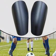 1 par de espinilleras de fútbol, material grueso con esponja de panal, unisex, protección de impacto resistente, contorneado para la pierna, proporciona comodidad - adecuado para todas las estaciones