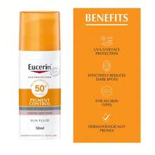 Eucerim protector solar crema antiedad control claro SPF50+ 50mL - Amarillo - Ver 2