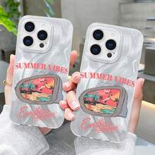 Basic Phone Cases - IMD Feather Shell (Half-layer) Summer Vibes White - View 4