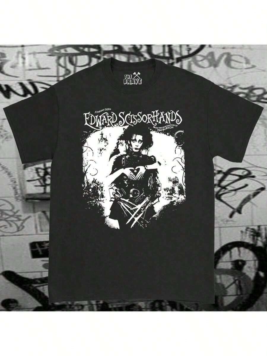 Edward Scissorhands T-Shirt (The Movie) - Black - View 1