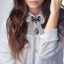 Women Bow Ties - White - View 7
