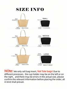 2025 Purse Organizer Insert For Le Pliage Tote Bag Organizer Insert Multi Pocket Felt Handbag Organizer Zipper Bag Organizer Inter Bag - Brown - View 2