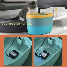 Fuentes de agua automáticas para gatos, dispensadores de agua automáticos, filtros de agua circulantes para perros, suministros para mascotas, fuentes de agua - verde - Ver 3