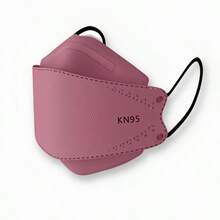 1-50个装新款时尚高品质四层防护KN95口罩，一次性3D立体设计，方便户外旅行 - 彩色 - 查看 9