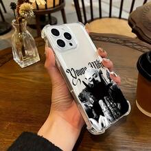 Funda de Teléfono Fashion Singer Youngs Mikos Compatible con 17 16e 16 15 14 13 12 11 Pro X XR XSMAX 8 Plus Anticaída Transparente con Cubierta Trasera Suave17  17promax - transparente - Ver 4