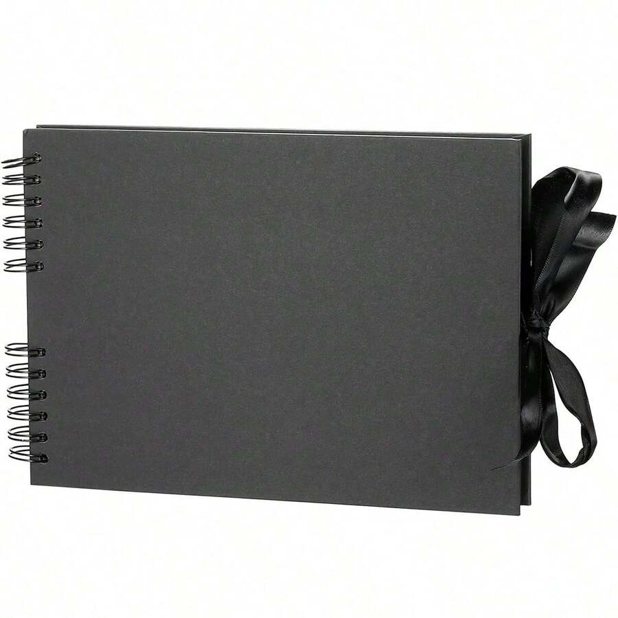 80页牛皮纸剪贴簿，适用于婚礼宾客签名册、周年纪念相册、礼物、毕业纪念品、家庭DIY剪贴簿、手工纸DIY、圣诞节、感恩节、新年礼物 - 彩色 - 查看 1