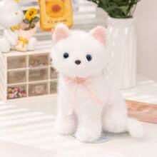 30厘米/11.81英寸可爱逼真猫咪毛绒玩具，栩栩如生的填充动物，柔软可爱的抱枕，灰黑色小猫抱枕，儿童生日礼物，宠物玩具，男孩女孩家居装饰，房间装饰，圣诞节和感恩节礼物 - 彩色 - 查看 7