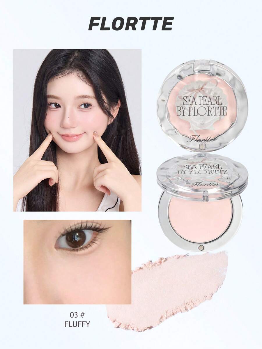 FLORTTE Glass Sea Series Single Highlighter Powder - 03#Fluffy - View 1