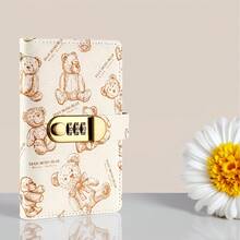 Women Wallets - Little Bear Piggy Bank (with Password Lock) - White - View 4
