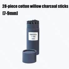 28pcs Left-Handed Charcoal Sticks Sketching Charcoal Pencils Charcoal Art Charcoal Bars Charcoal Pencils Carbon Sticks For Student Art Supplies - Multicolor - View 12