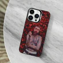 Singer P-Post M-Malone Hot Phone For  14,17,13,12,11,16,15,Mini,Pro,SE,XS,MAX,Black Matte Silicone Cover Case.Holiday Phone Accessories. - z1 - 查看 6