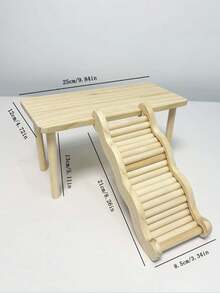 1个金色仓鼠波浪形攀爬梯，带平台仓鼠笼装饰配件 - 彩色 - 查看 4