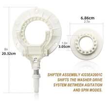Replacement Washer Coupling Parts 4323EA2001C For Transmission Actuator, Durable Metal Components, Easy Install For Vehicle Shifter Systems - White - View 11