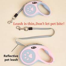 1pc 3 Meters/5m Pet Retractable Adjustable Leash, Suitable For Walking Medium & Small Dogs