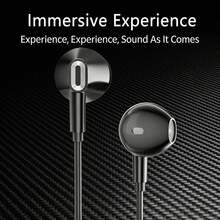 Acer Tai nghe nhét tai có dây OHW300: Cắm là dùng ngay, tương thích với điện thoại di động và máy tính, điều khiển và micro tích hợp cho cuộc gọi rõ ràng, phù hợp cho nghe nhạc, chơi game và sử dụng văn phòng, bền và dễ vệ sinh. - màu đen - Xem 6