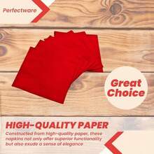 Perfectware - Servilletas para bebidas de 2 capas, color verde, paquete de 250 unidades(Package of 250ct Rojo -) - Multicolor - Ver 3