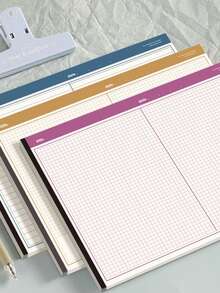 1pc Horizontal Millerite Student Notebook, Tear-Off Notebook For Students, Learning Notebook, Memo Pad - Multicolor - View 7