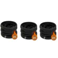 1/3片男士围巾，带字母刺绣贴片和环形装饰，男士围巾