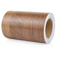 XISH BOMEI PACK 1 Rollo de Cinta de Reparación de Grano de Madera Color Madera de Begonia 10cm x 10m por rollo Parche Autoadhesivo de Reparación para Muebles Suelos Armarios Ventanas Puertas - Marrn - Ver 1