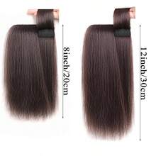 女士高额假发，带海绵衬里，隐形蓬松顶部假发，两侧加厚以增加发量，适合日常化妆和佩戴饰品。 - 彩色 - 查看 6