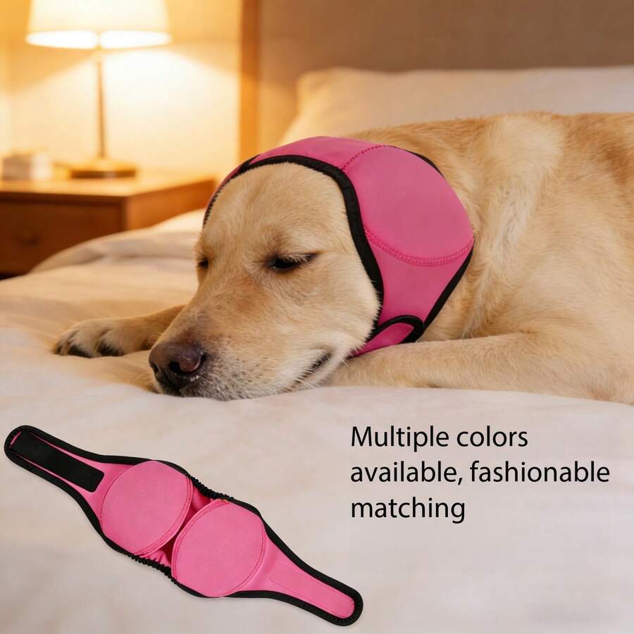 这款狗狗耳罩兼防抖耳套专为游泳时使用而设计，还能缓解噪音引起的焦虑。这款弹性防水耳部保护装置采用舒适的兜帽设计，非常适合宠物美容或作为头部/耳朵保护装备。