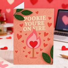 1pc Cute Kangaroo Heart Pattern Valentine's Day Greeting Card. A Perfect Gift For Husband, Wife, Boyfriend And Girlfriend On Valentine's Day And Anniversary. A Special And Adorable Valentine's Day Card. - Multicolor - View 7