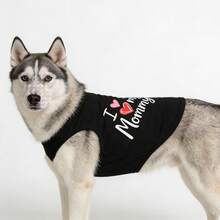 Pet Dog/Cat Letter Print Vest, Lightweight Breathable Sleeveless Shirt, Suitable For Poodle, Teddy Bear, Pug And Other Dog Breeds - Multicolor - View 3