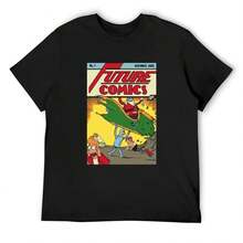 Future Comics T-Shirt Custom T Shirt Topping Customs Tshirts - 黑色 - 查看 1