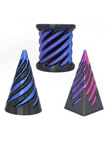 1pc Spiral Decompression Toy, 3D Printed Toy - Multi Color Random - View 8